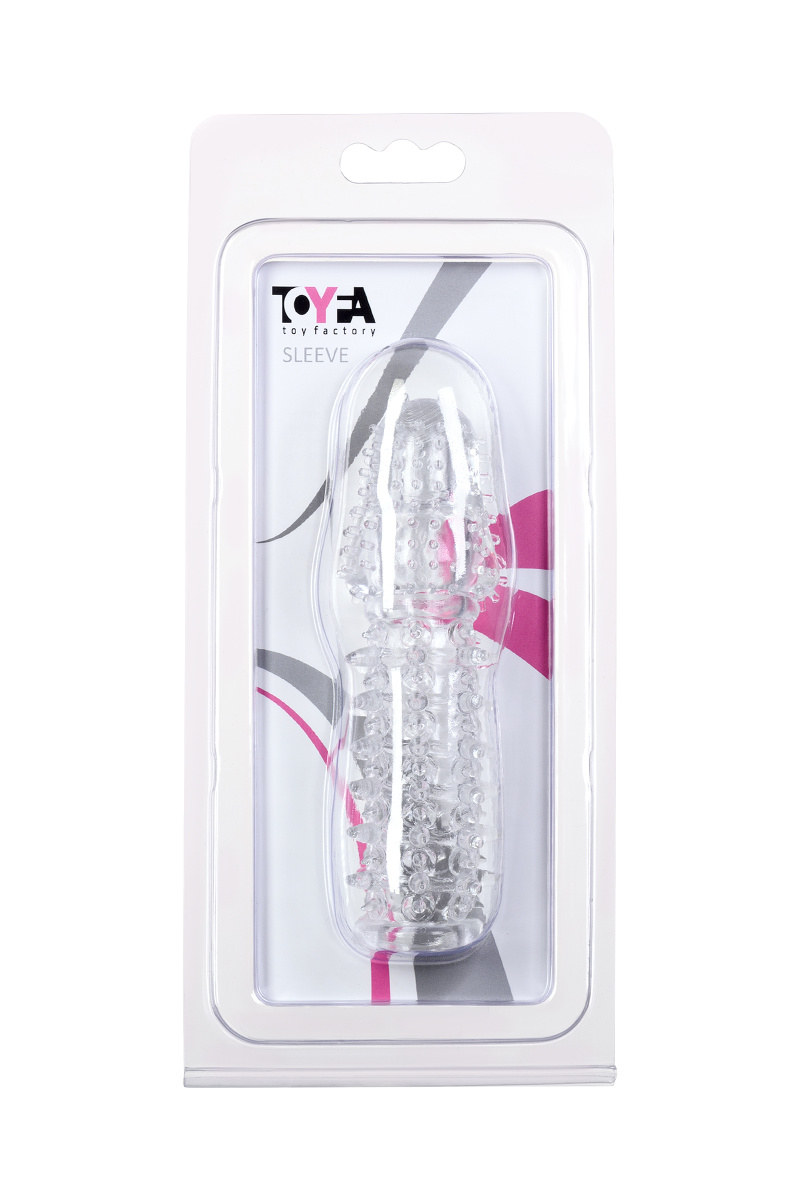 Насадка на пенис с ворсинками TOYFA, TPE, прозрачная, 13,5 см в магазине ESEXTOYS