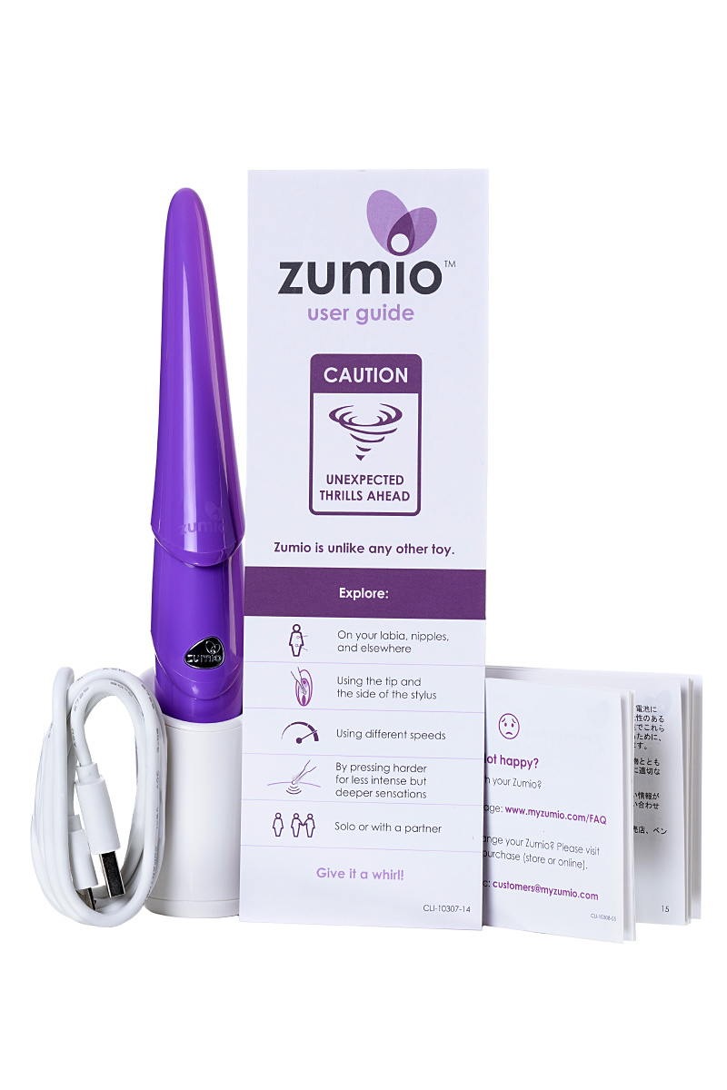Стимулятор клитора с ротацией  Zumio S,сиреневый, ABS пластик, фиолетовый, 18 см в магазине ESEXTOYS
