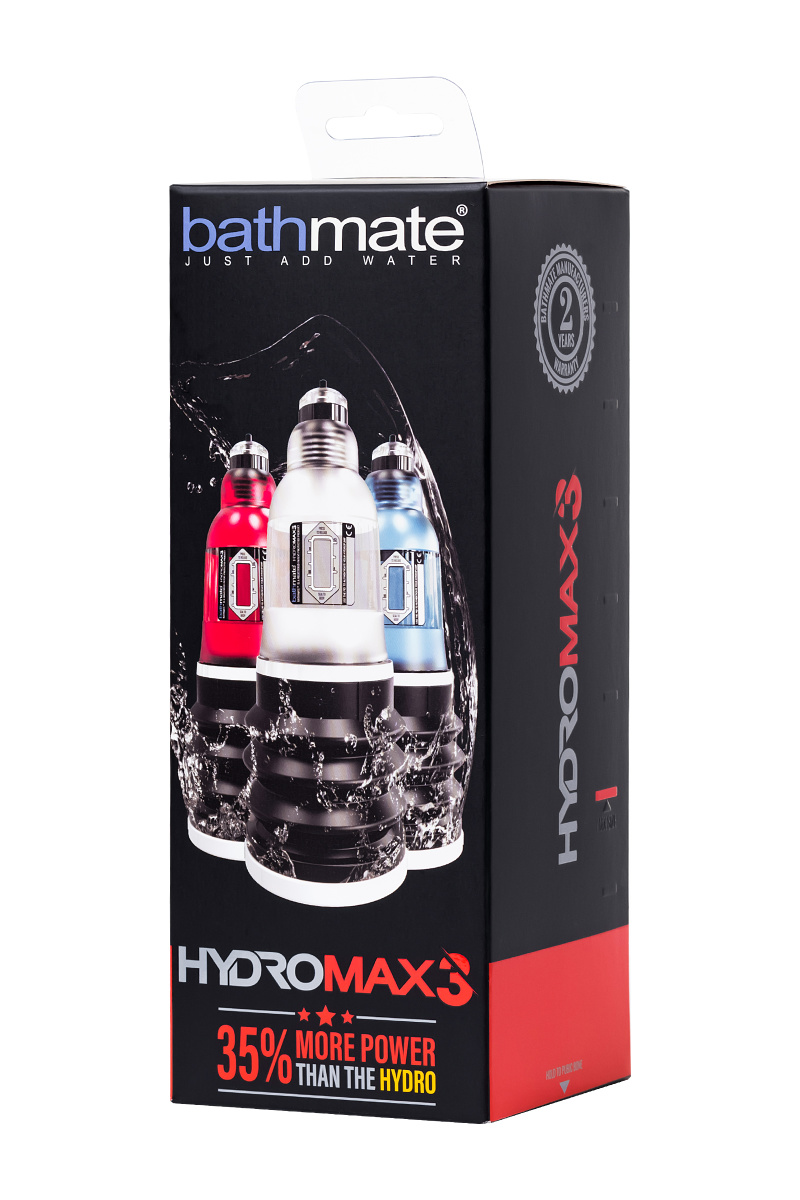 Гидропомпа Bathmate HYDROMAX3, ABS пластик, прозрачная, 22 см в магазине ESEXTOYS