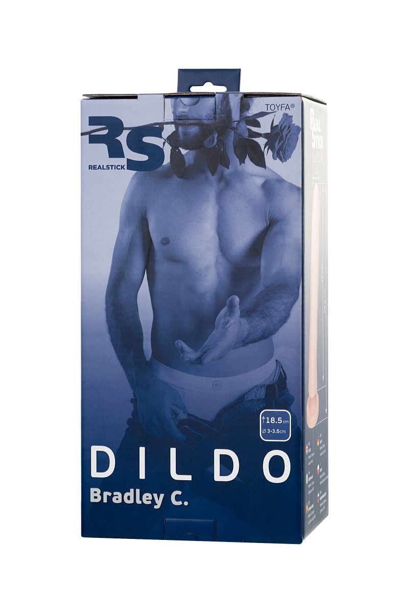 Фаллоимитатор RS Silicone Bradley C, телесный, 18,5 см в магазине ESEXTOYS