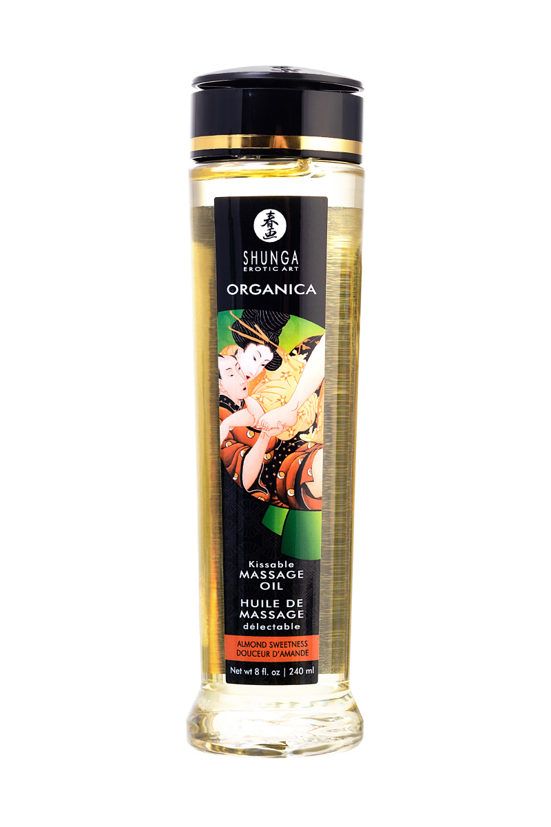 Масло для массажа Shunga Organica Almond Sweetness, натуральное, возбуждающее, миндаль, 240 мл в магазине ESEXTOYS