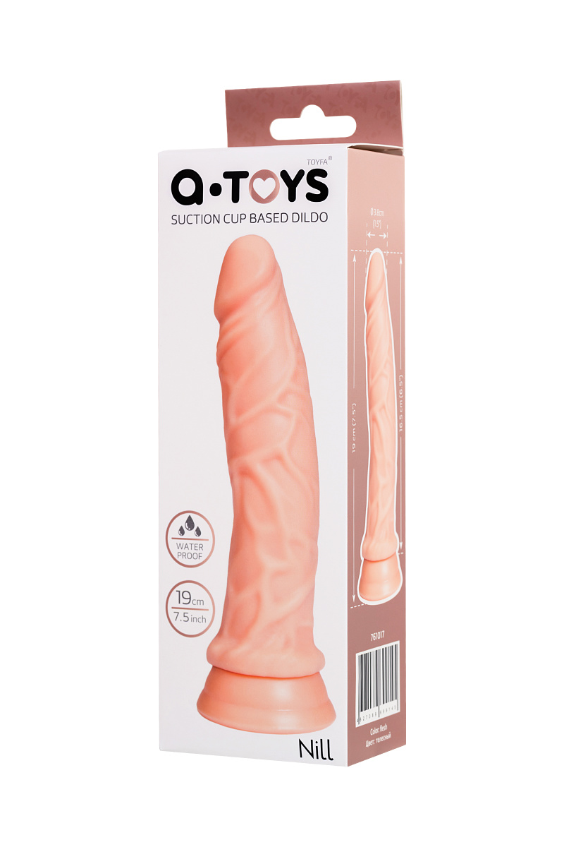 Реалистичный фаллоимитатор TOYFA  A-Toys Nill, TPE, телесный, 19 см в магазине ESEXTOYS