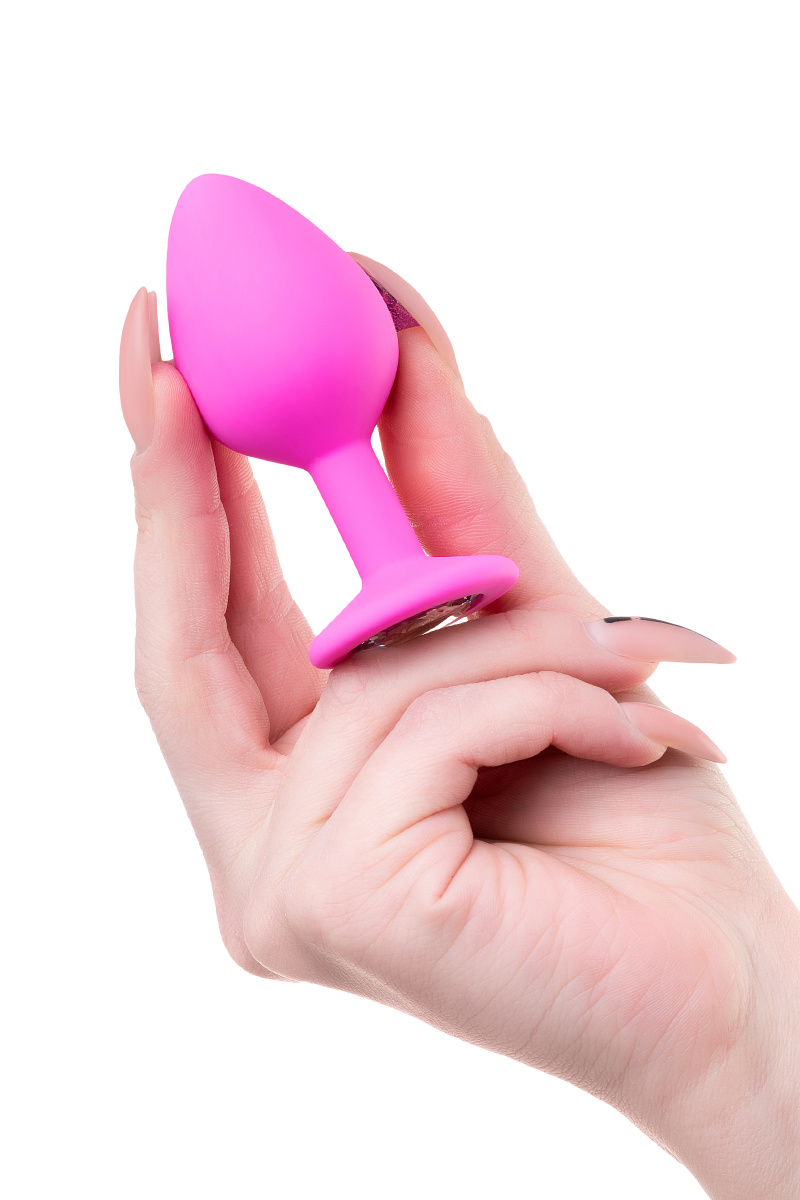 Анальная втулка ToDo by Toyfa Brilliant, силикон, розовая, 8 см, Ø 3 см, 50 г в магазине ESEXTOYS