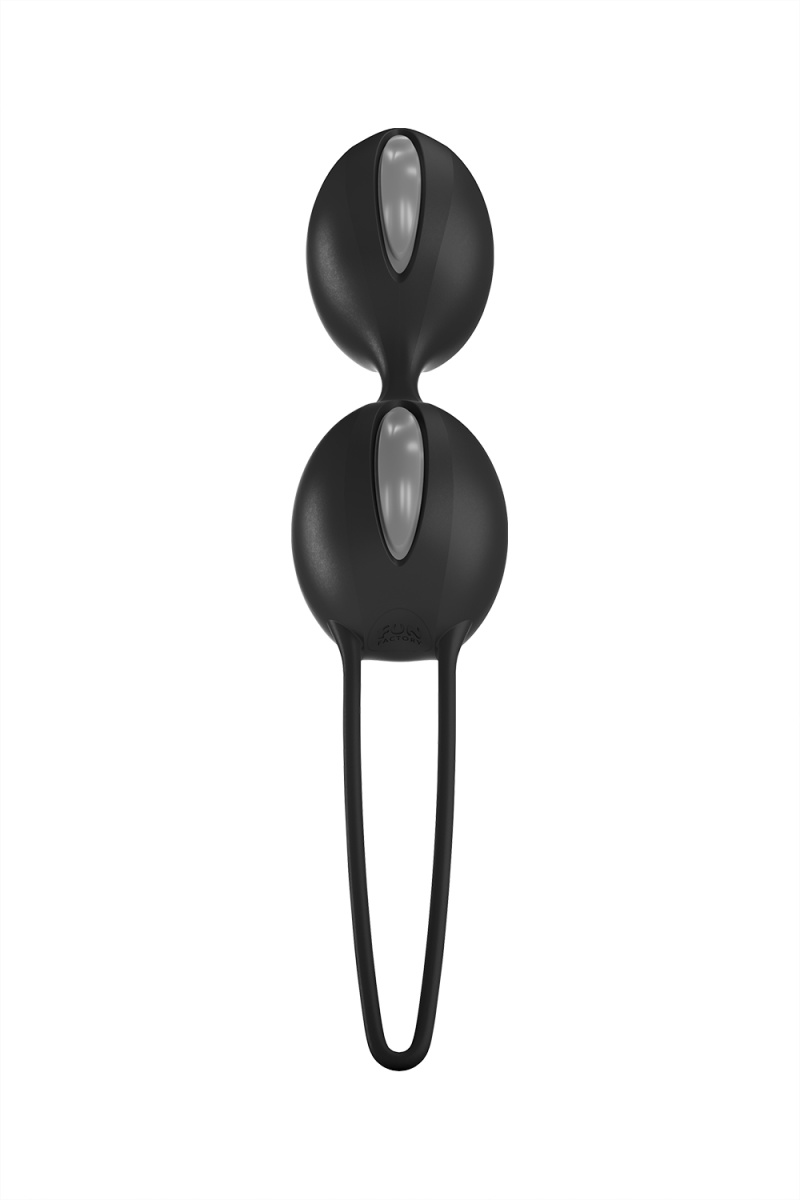 Шарики вагинальные Fun Factory SMARTBALLS DUO, силикон, черные, 17 см в магазине ESEXTOYS
