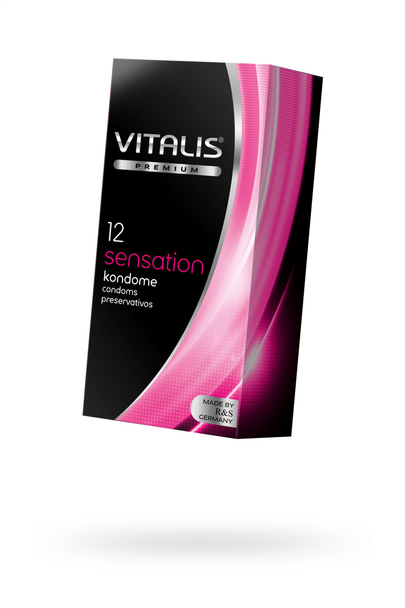 Презервативы Vitalis, premium, sensation, кольца, точечные, 18 см, 5,3 см, 12 шт. в магазине ESEXTOYS