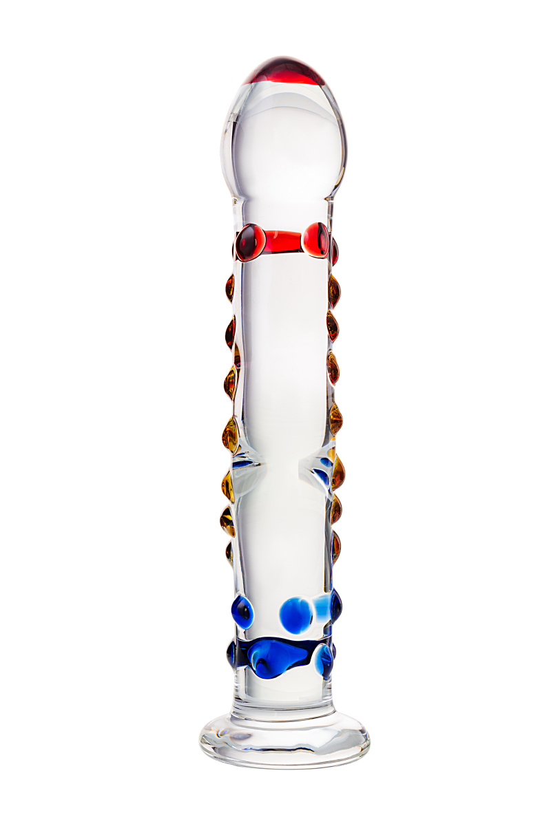 Нереалистичный фаллоимитатор Sexus Glass, стекло, прозрачный, 20 см в магазине ESEXTOYS