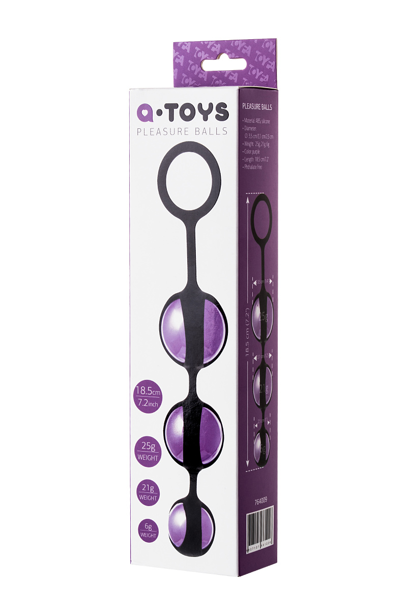 Вагинальные шарики TOYFA A-Toys Hony, ABS пластик, фиолетовый, 18,5 см в магазине ESEXTOYS