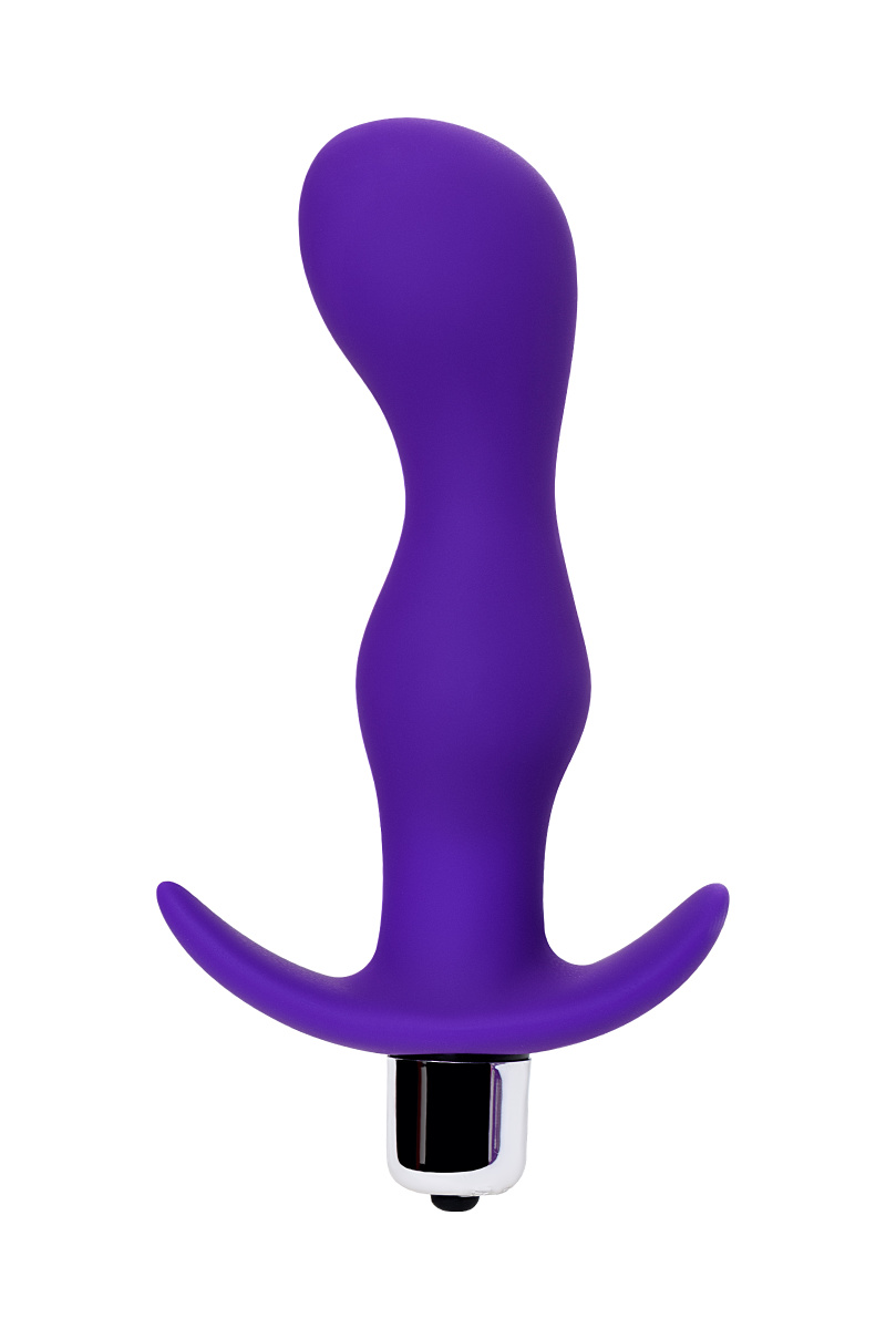 Анальная пробка с вибрацией A-Toys by TOYFA Kamet, размер L, силикон, фиолетовая, 14 см в магазине ESEXTOYS