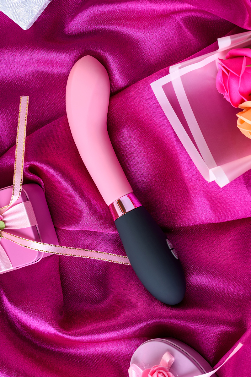 Универсальный массажер Eromantica Monica, силикон, розовый, 21 см в магазине ESEXTOYS