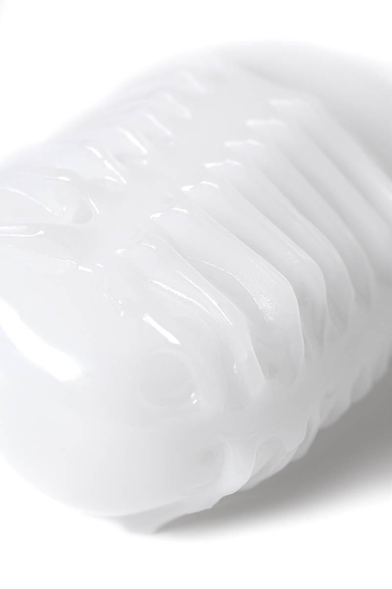 Мастурбатор MasturbaTIN Ribbed Ricky, TPE, белый,4.5 см в магазине ESEXTOYS