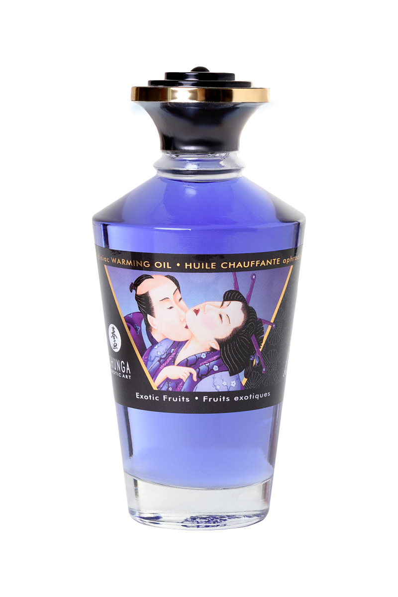 Масло для массажа Shunga Exotic Fruits, разогревающее, экзотические фрукты, 100 мл в магазине ESEXTOYS