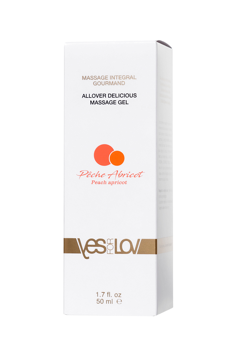 Массажный гель YESforLOV Allover delicious, с ароматом персика и абрикоса, 50 мл в магазине ESEXTOYS
