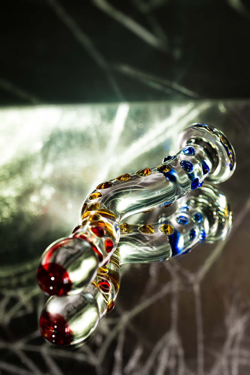 Нереалистичный фаллоимитатор Sexus Glass, стекло, прозрачный, 20 см в магазине ESEXTOYS