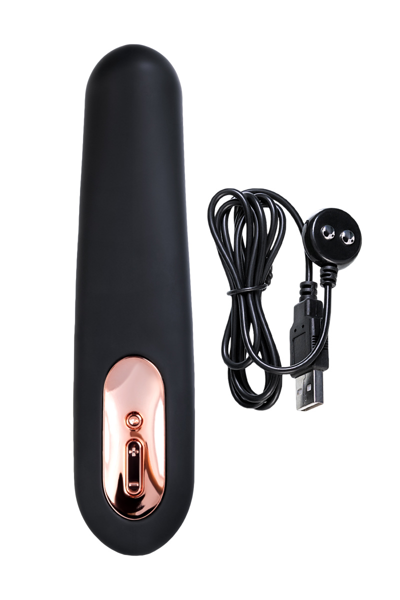 Нереалистичный вибратор WANAME D-SPLASH TSUNAMI, силикон, черный, 18,3 см в магазине ESEXTOYS