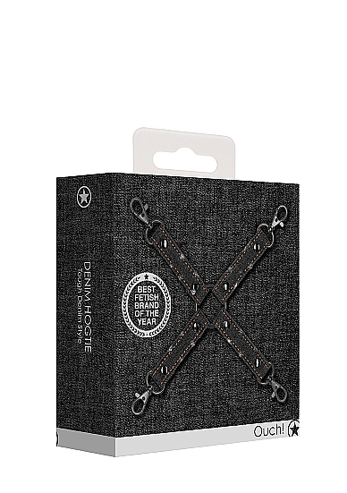 Крестообразный фиксатор для наручников и наножников  Roughend Denim Style в магазине ESEXTOYS
