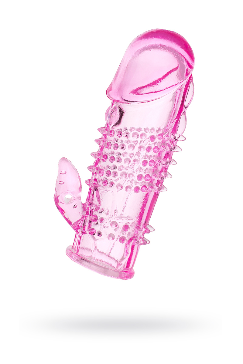 Насадка на пенис TOYFA, TPE, розовый, 13 см в магазине ESEXTOYS