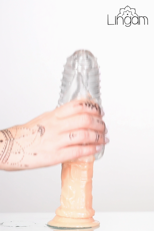 Мастурбатор нереалистичный Lingam by TOYFA  Savitri, TPE, прозрачный, 14 см в магазине ESEXTOYS