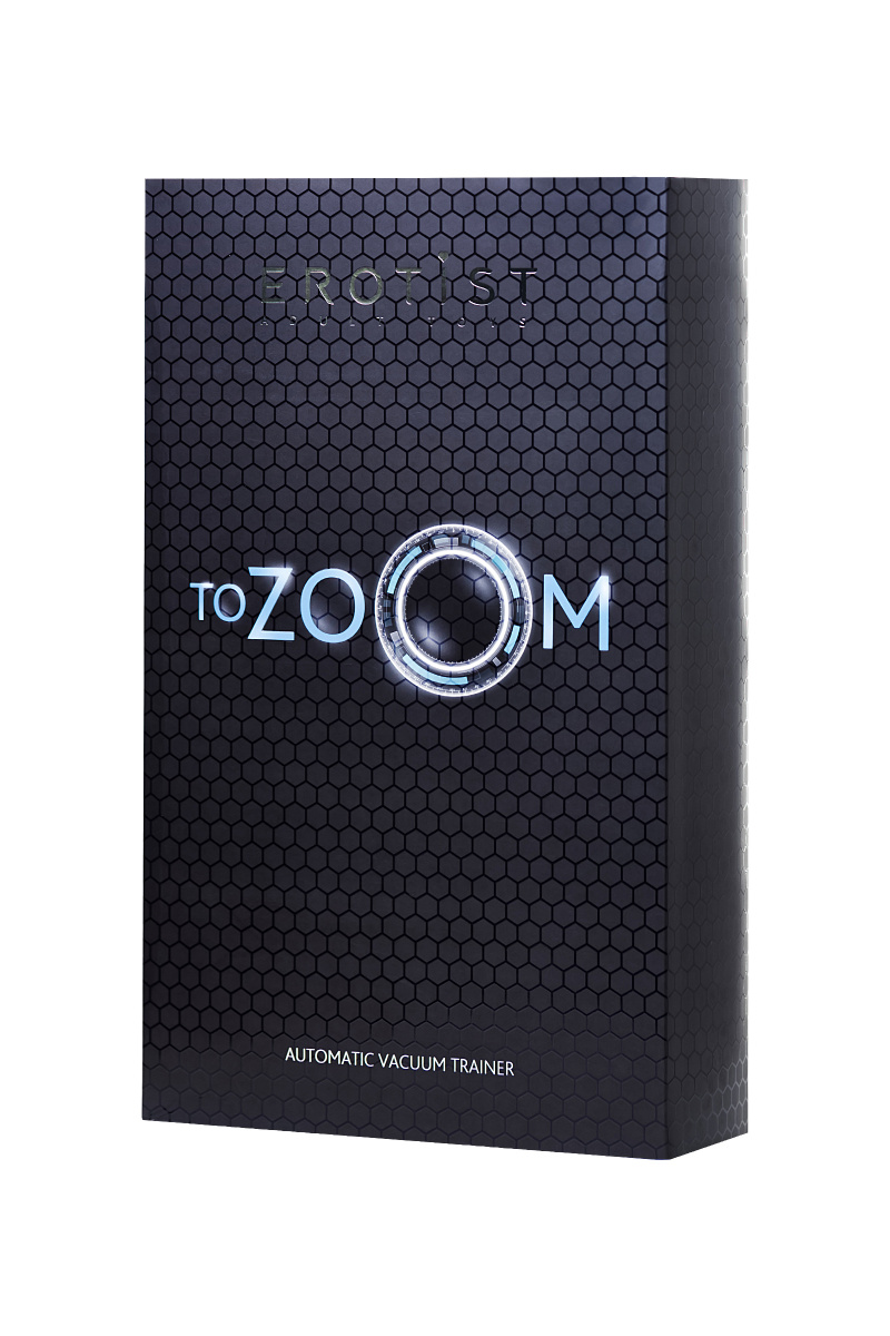 Автоматический вакуумный тренажер для мужчин Erotist ToZoom, ABS пластик, черный, 28,5 см в магазине ESEXTOYS