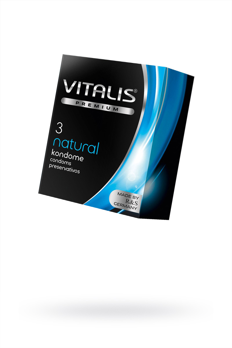 Презервативы Vitalis, premium, классические, 18 см, 5,3 см, 3 шт. в магазине ESEXTOYS