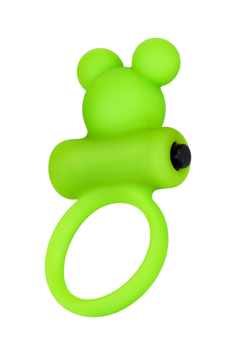 Виброкольцо на пенис A-Toys by TOYFA Chio, силикон, зеленое, 8,1 см, Ø 3,1 см в магазине ESEXTOYS