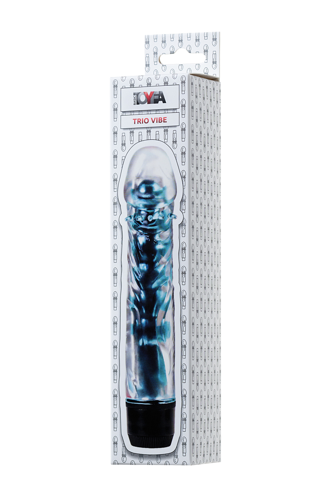 Вибратор TOYFA Trio Vibe, TPE, голубой, 15,5 см в магазине ESEXTOYS