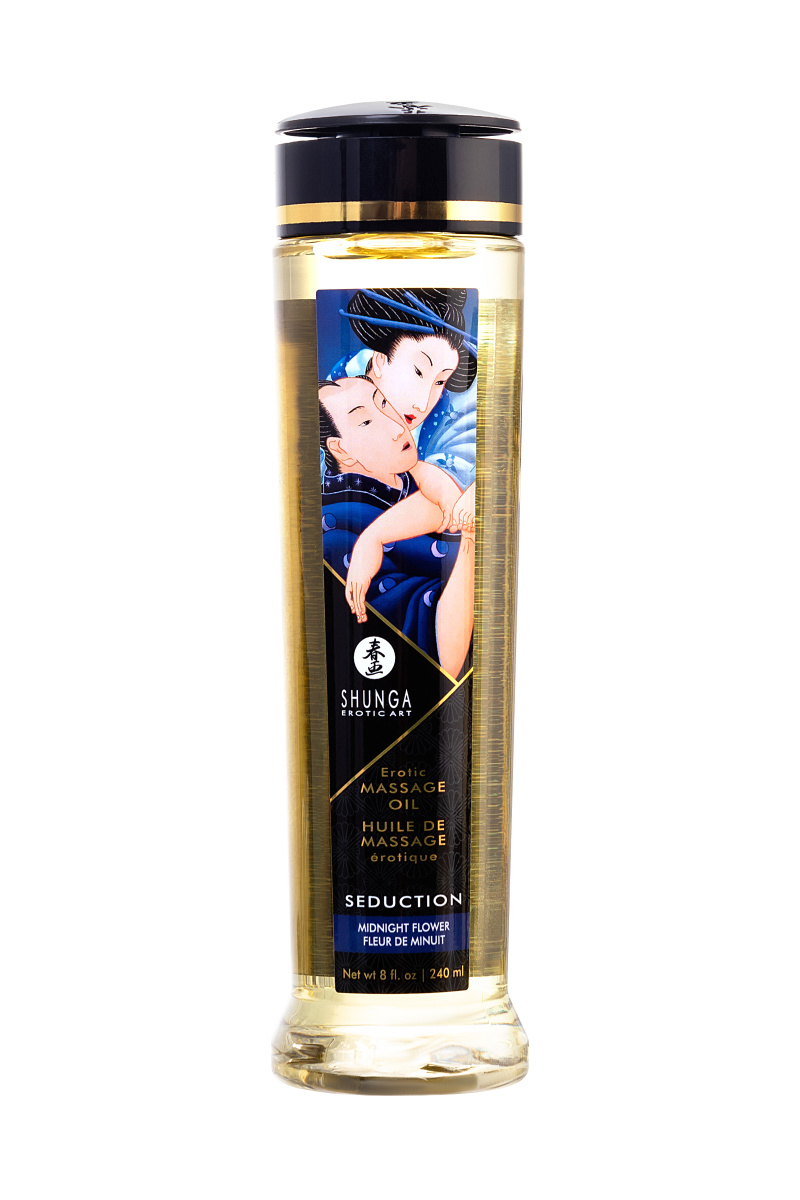 Масло для массажа Shunga Seduction «Midnight flower», возбуждающее, 240 мл в магазине ESEXTOYS