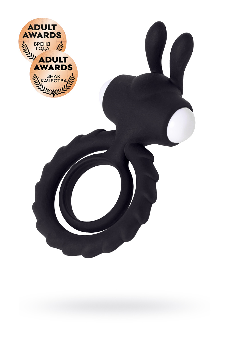 Эрекционное кольцо на пенис JOS BAD BUNNY, силикон, черный, 9 см в магазине ESEXTOYS