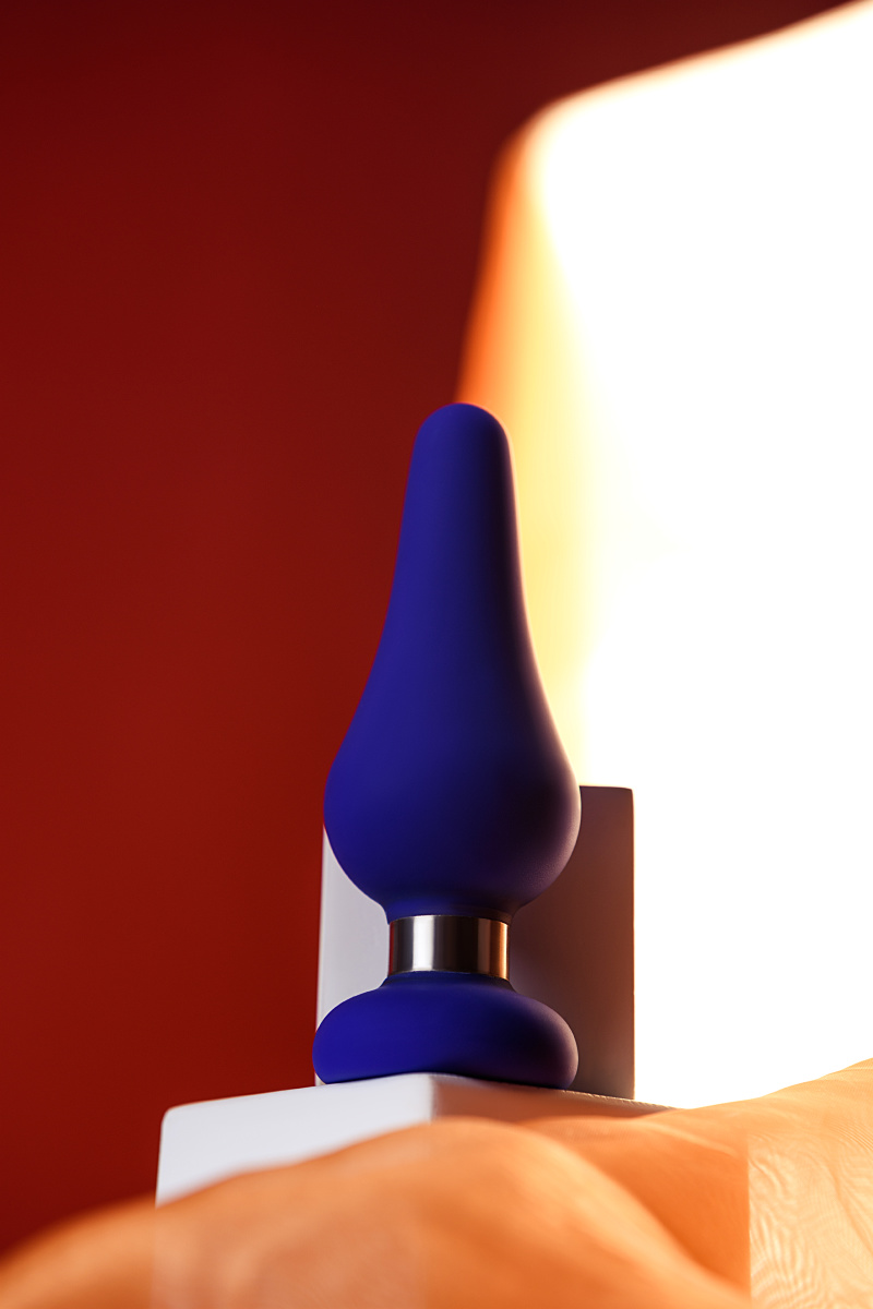 Анальная втулка ToDo by Toyfa Сlassic, размер L, силикон, синяя, 13 см, Ø 4,6 см в магазине ESEXTOYS