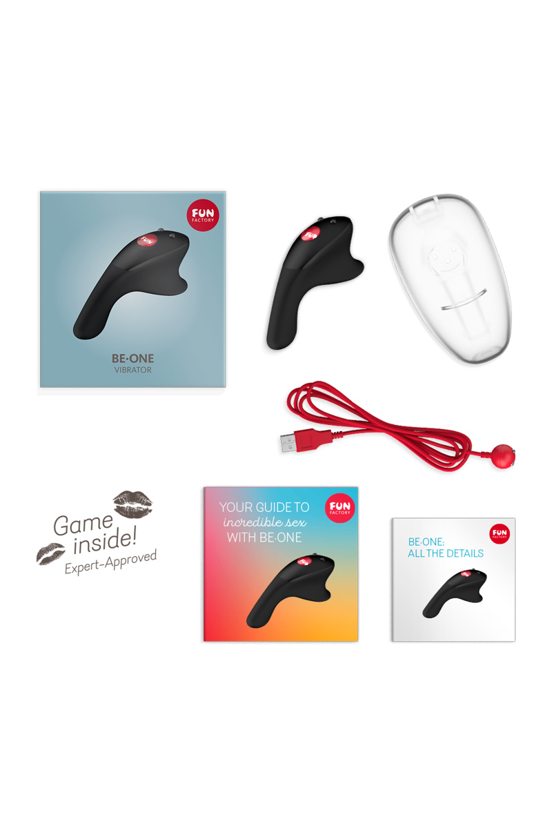 Вибромассажер Fun Factory BE.ONE, силикон, черный, 8 см в магазине ESEXTOYS