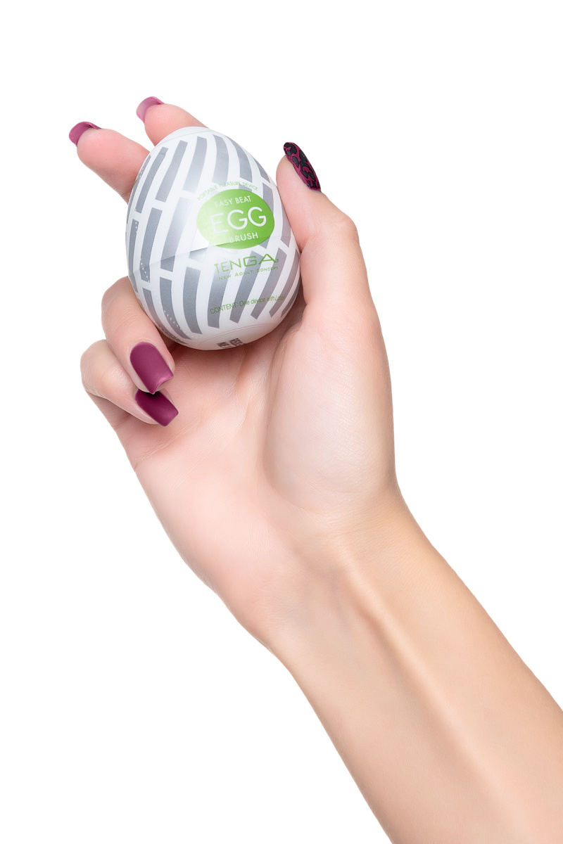 Нереалистичный мастурбатор TENGA №15 Brush, TPE, белый, 6,1 см в магазине ESEXTOYS