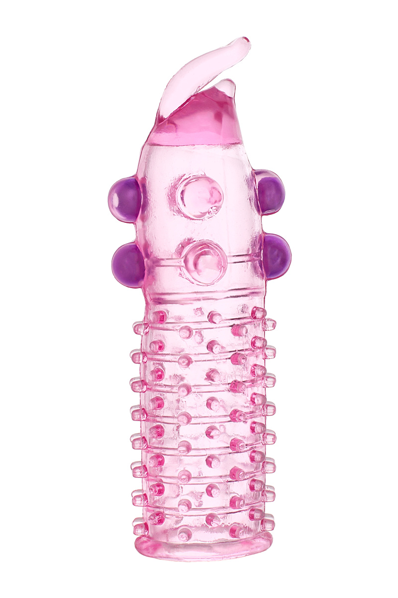 Насадка с шариками TOYFA, TPE, розовый, 13 см в магазине ESEXTOYS