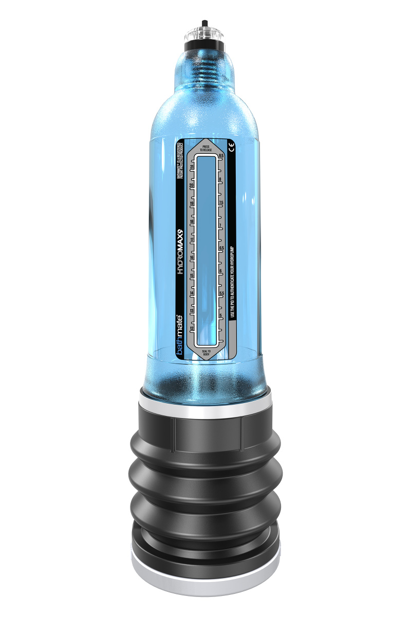 Гидропомпа Bathmate HYDROMAX9, ABS пластик, голубая, 32,5 см (аналог Hydromax X40) в магазине ESEXTOYS