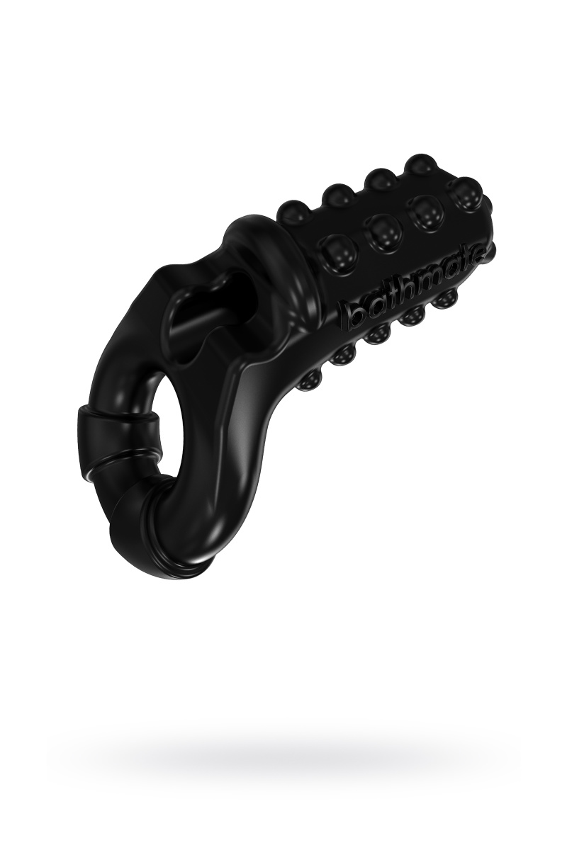 Виброкольцо на пенис Bathmate Tickle, elastomex, черный, Ø5 см в магазине ESEXTOYS
