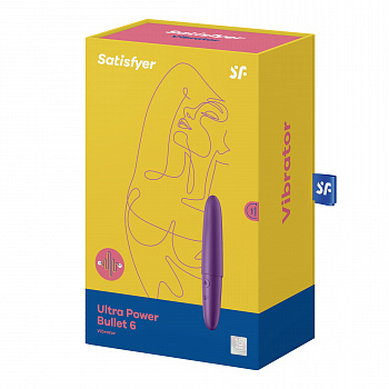 Мини вибромассажер Ultra Power Bullet 6 (фиолетовый) в магазине ESEXTOYS