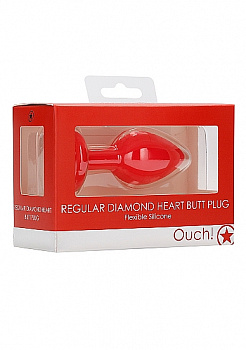 Анальная пробка Diamond Heart Butt Plug в магазине ESEXTOYS
