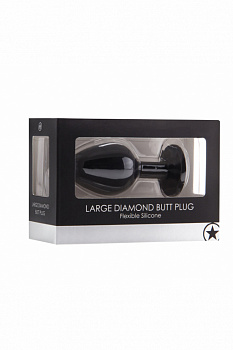 Анальная пробка с кристаллом Diamond Butt Plug (Large) в магазине ESEXTOYS
