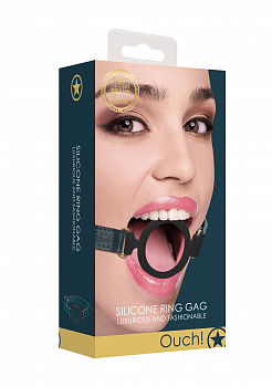 Кляп с креплением Ouch Ouch! - Silicone Ring Gag - Green в магазине ESEXTOYS