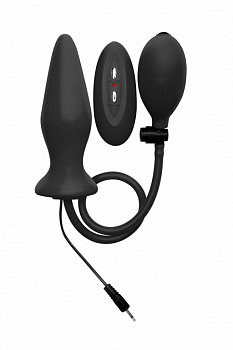 Расширяющаяся анальная пробка с вибрацией Inflatable Vibrating Silicone Plug в магазине ESEXTOYS