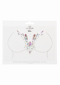 Декоративная наклейка из акрила Dazzling Deep-V Cleavage в магазине ESEXTOYS