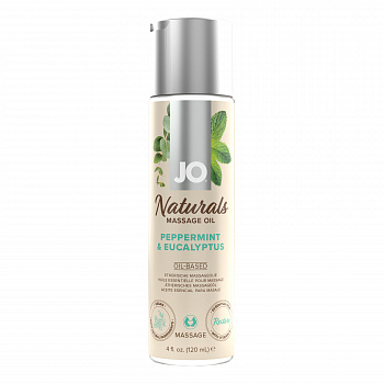 Массажное масло JO - Peppermint & Eucalyptus/Мята и эвкалипт 120 mL в магазине ESEXTOYS