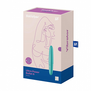 Мини вибромассажер Ultra Power Bullet 6 (мятный) в магазине ESEXTOYS