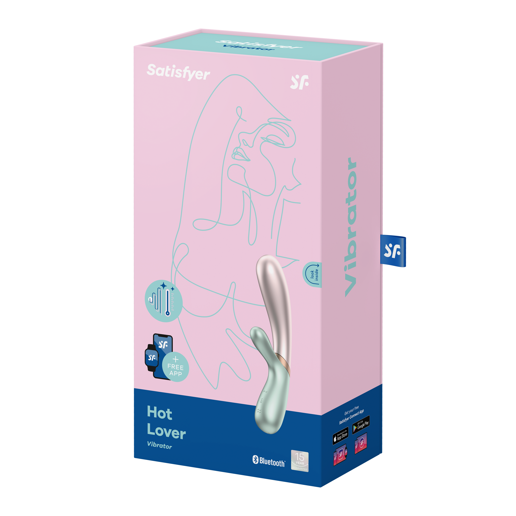 Вибромассажер Satisfyer Hot Lover с возможностью управления через приложение - розово-зеленый в магазине ESEXTOYS