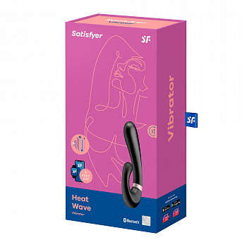 Вибратор-кролик Heat Wave с функцией нагрева (черный) в магазине ESEXTOYS
