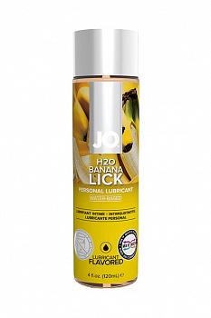 Вкусовой лубрикант "Банан" / JO Flavored Banana Lick 4 oz - 120 мл. в магазине ESEXTOYS