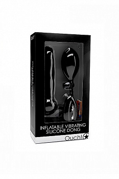 Надувной вибрационный фаллоимитатор Inflatable Vibrating Silicone Dong в магазине ESEXTOYS
