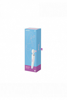 Универсальный вибромассажер Satisfyer Wand-er Woman (White/Chrome) в магазине ESEXTOYS