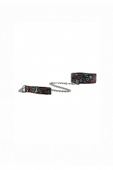 Ошейник Printed Collar With Leash Old School Tattoo Style в магазине ESEXTOYS