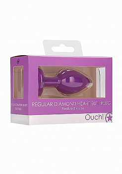 Анальная пробка Diamond Heart Butt Plug в магазине ESEXTOYS