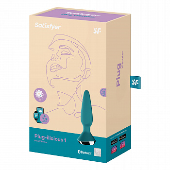 Анальная пробка с вибрацией Satisfyer Plug Ilicious 1 (мятный) в магазине ESEXTOYS