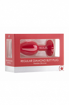Анальная пробка с кристаллом Diamond Butt Plug (Medium) в магазине ESEXTOYS